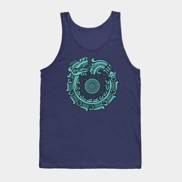 Quetzalcoatl Aztec Maya Dragon Tank Top by soulfulprintss8